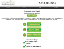 Tablet Screenshot of cincyauto.com
